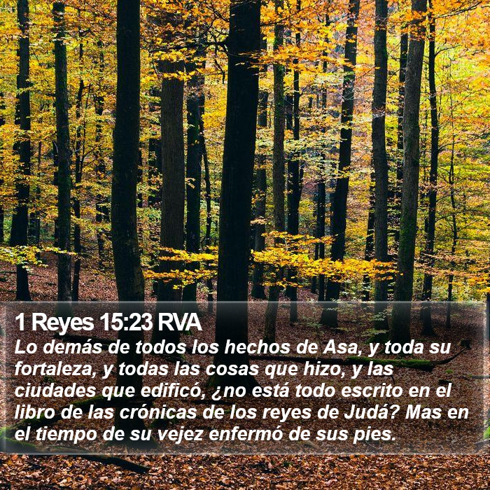1 Reyes 15:23 RVA Bible Study