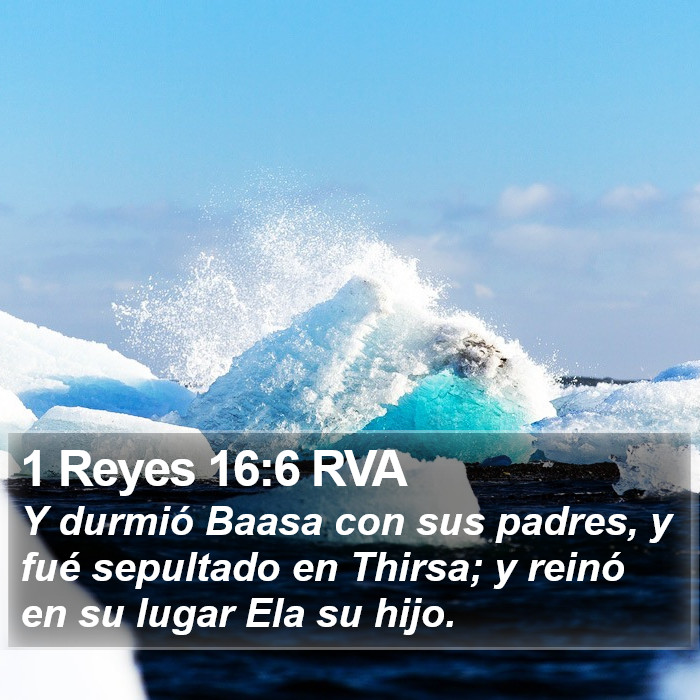 1 Reyes 16:6 RVA Bible Study