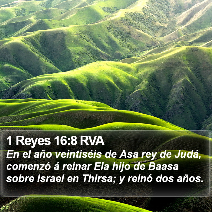 1 Reyes 16:8 RVA Bible Study