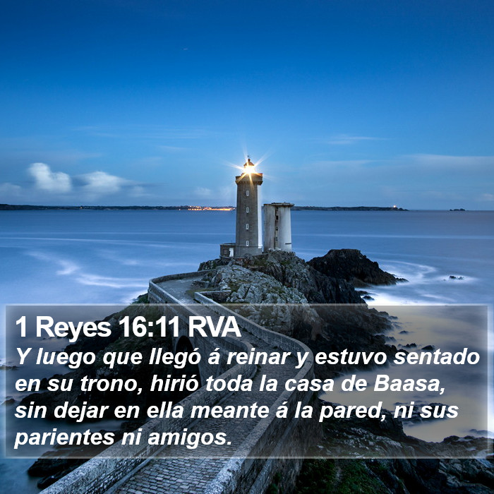 1 Reyes 16:11 RVA Bible Study