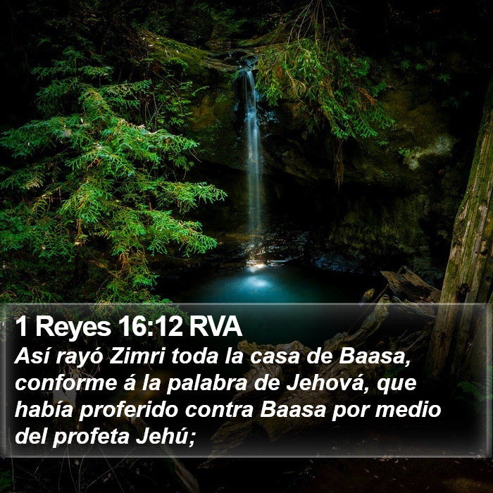 1 Reyes 16:12 RVA Bible Study