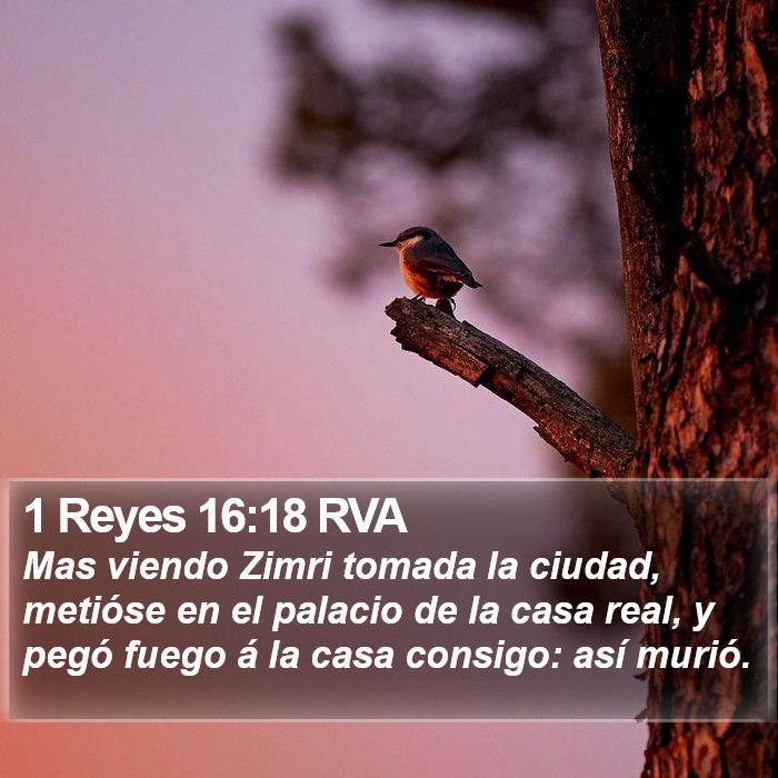 1 Reyes 16:18 RVA Bible Study