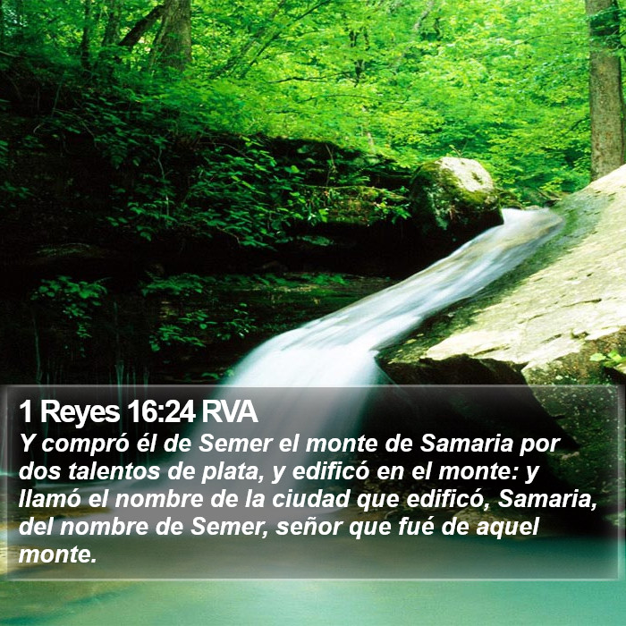 1 Reyes 16:24 RVA Bible Study