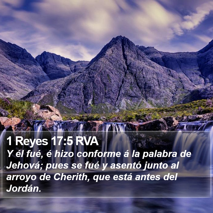 1 Reyes 17:5 RVA Bible Study