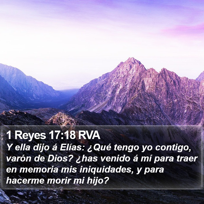 1 Reyes 17:18 RVA Bible Study