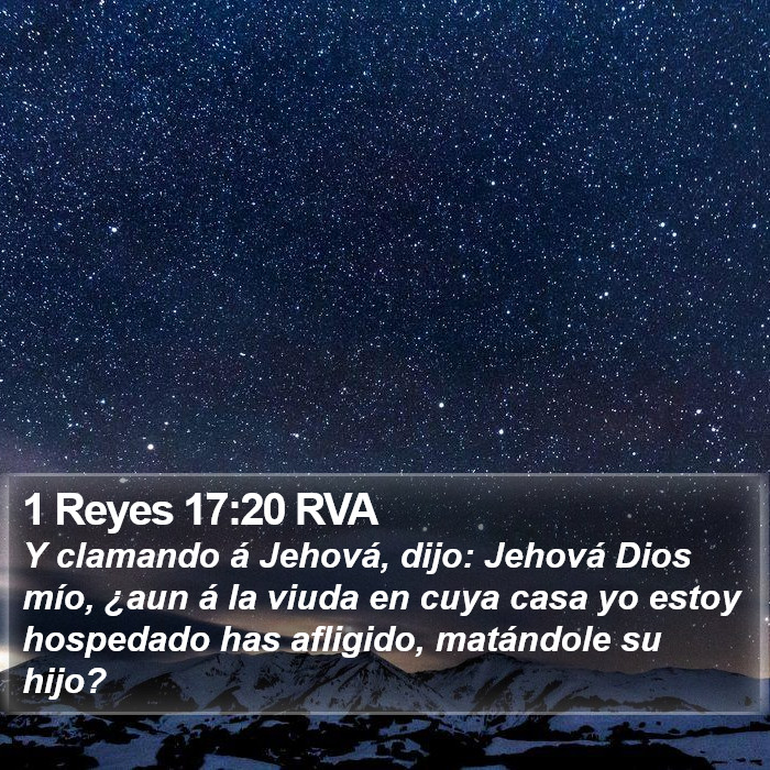 1 Reyes 17:20 RVA Bible Study