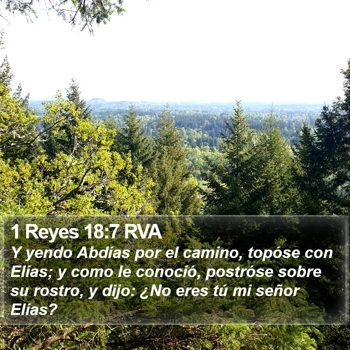 1 Reyes 18:7 RVA Bible Study