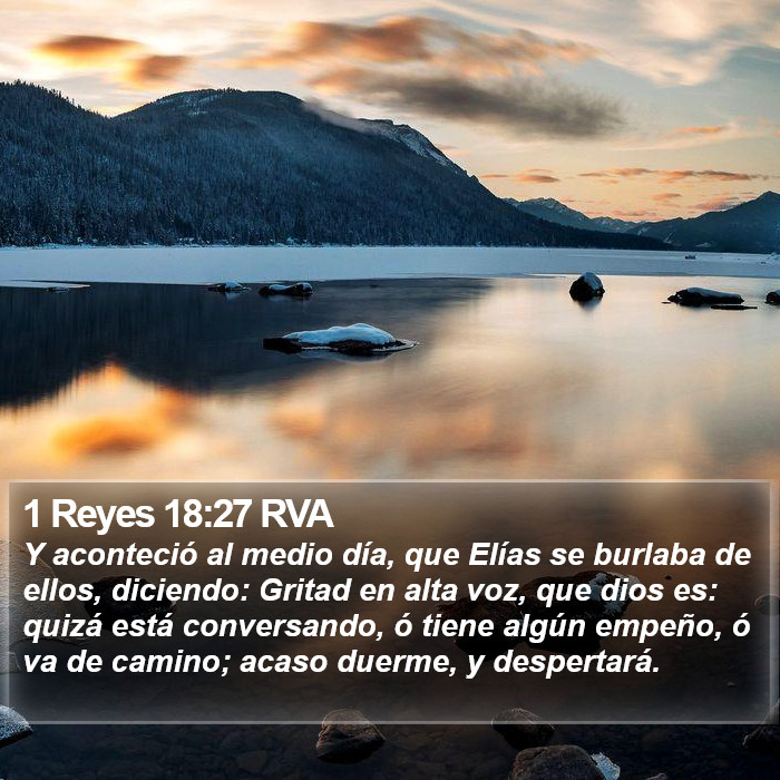 1 Reyes 18:27 RVA Bible Study