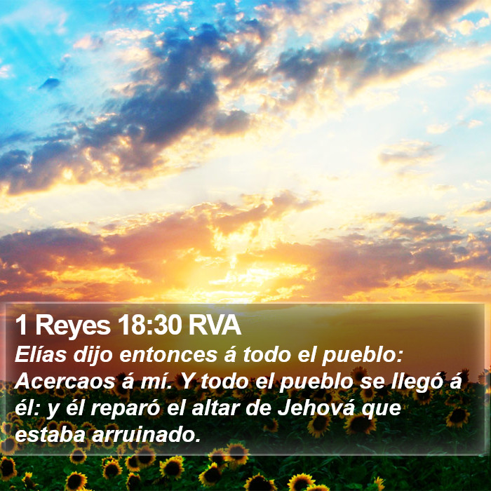 1 Reyes 18:30 RVA Bible Study