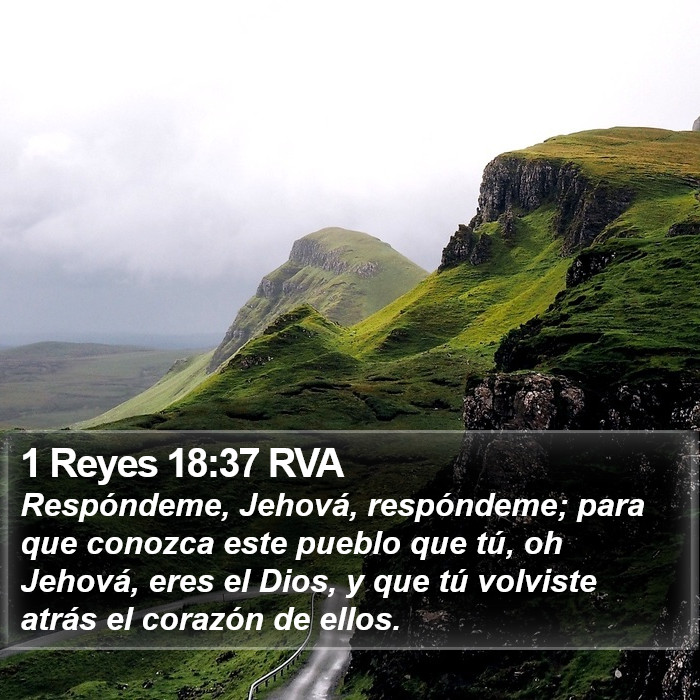 1 Reyes 18:37 RVA Bible Study