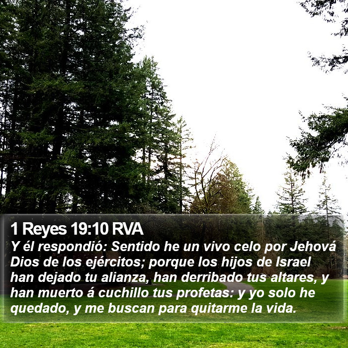 1 Reyes 19:10 RVA Bible Study