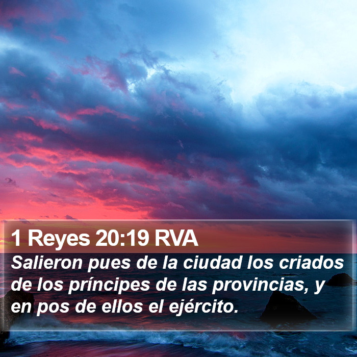 1 Reyes 20:19 RVA Bible Study