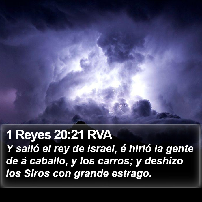 1 Reyes 20:21 RVA Bible Study