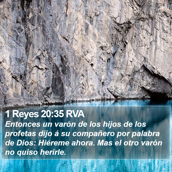 1 Reyes 20:35 RVA Bible Study