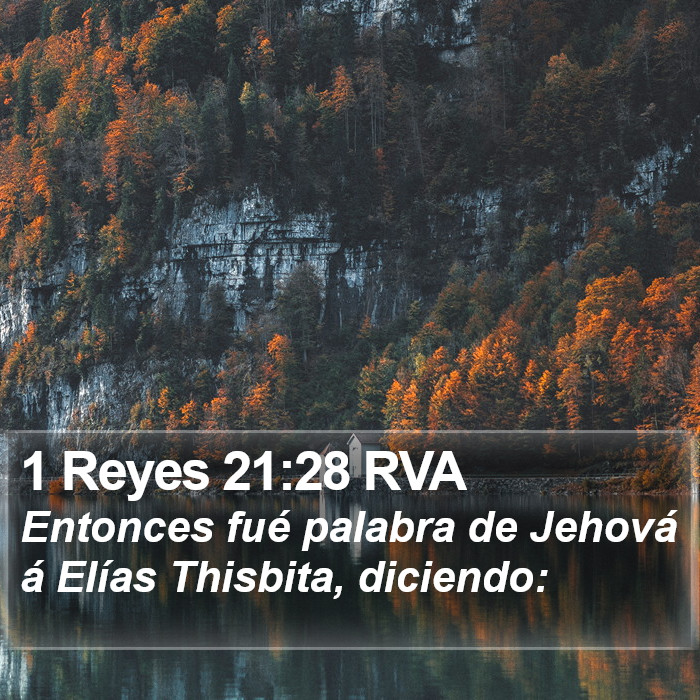 1 Reyes 21:28 RVA Bible Study