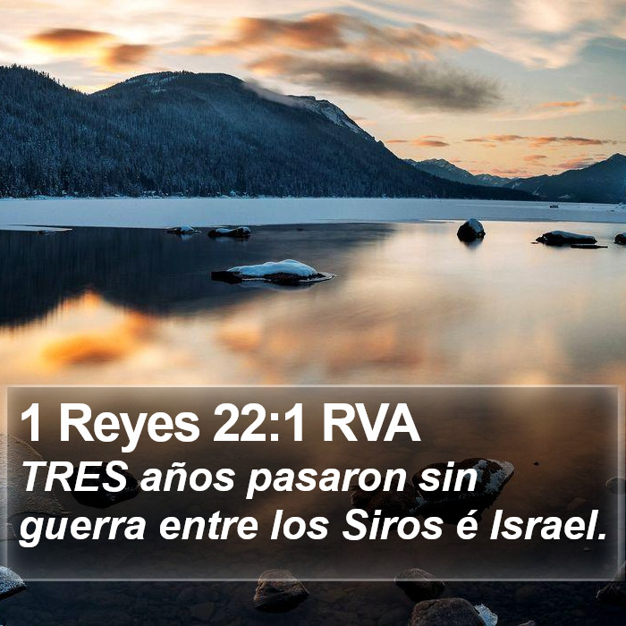 1 Reyes 22:1 RVA Bible Study