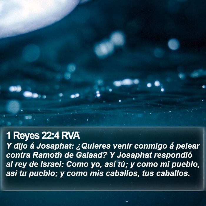 1 Reyes 22:4 RVA Bible Study