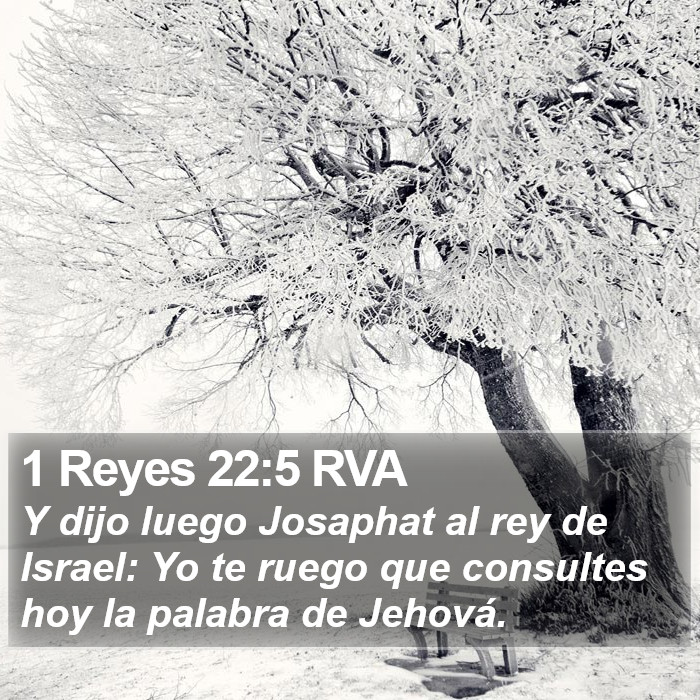 1 Reyes 22:5 RVA Bible Study