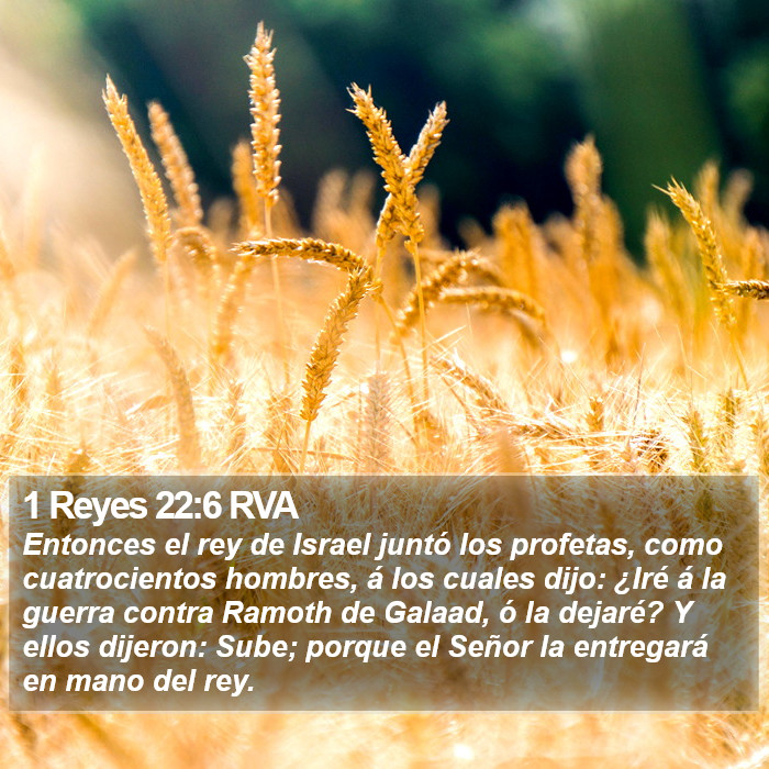 1 Reyes 22:6 RVA Bible Study