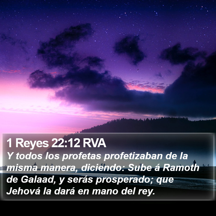 1 Reyes 22:12 RVA Bible Study