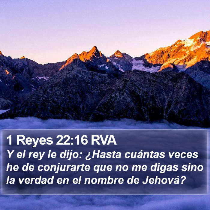 1 Reyes 22:16 RVA Bible Study