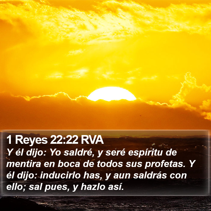 1 Reyes 22:22 RVA Bible Study