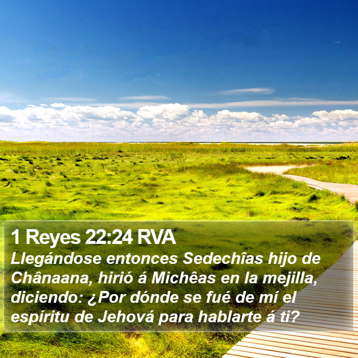 1 Reyes 22:24 RVA Bible Study