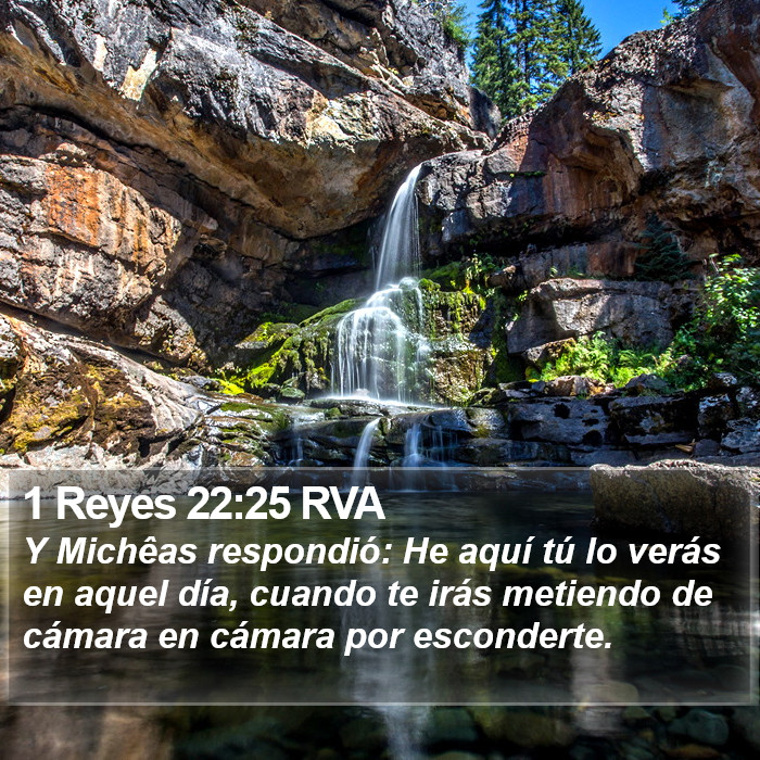 1 Reyes 22:25 RVA Bible Study