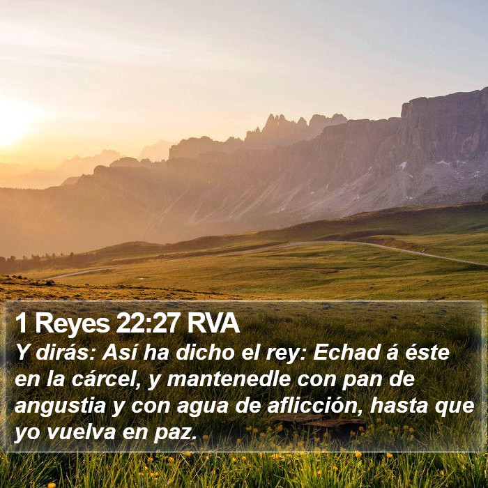 1 Reyes 22:27 RVA Bible Study