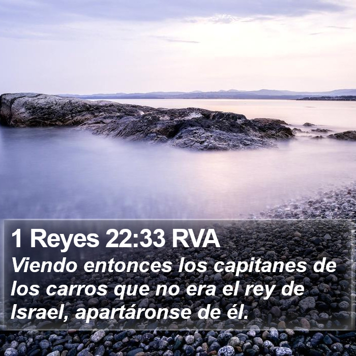 1 Reyes 22:33 RVA Bible Study