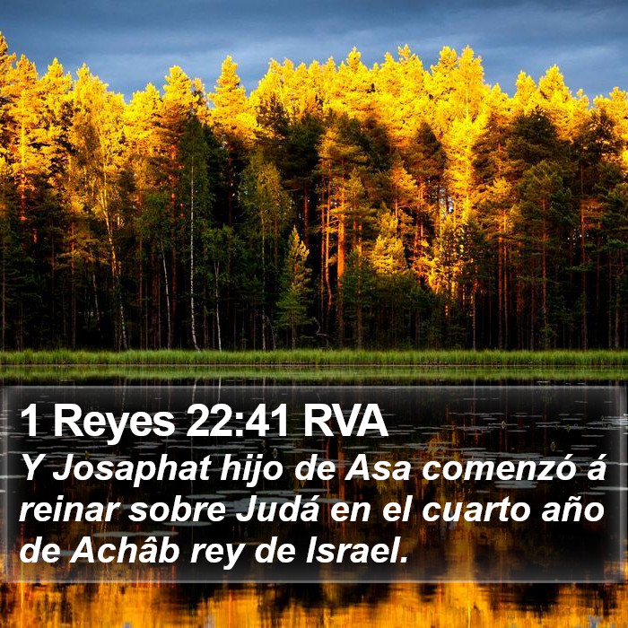 1 Reyes 22:41 RVA Bible Study