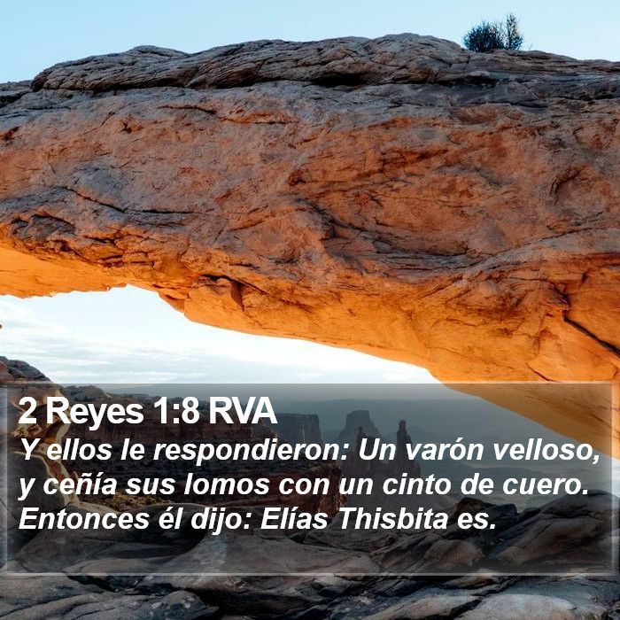 2 Reyes 1:8 RVA Bible Study