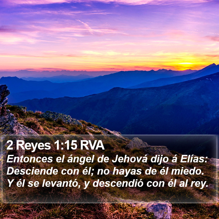 2 Reyes 1:15 RVA Bible Study