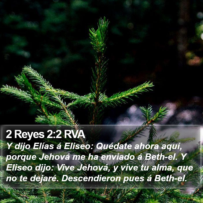 2 Reyes 2:2 RVA Bible Study