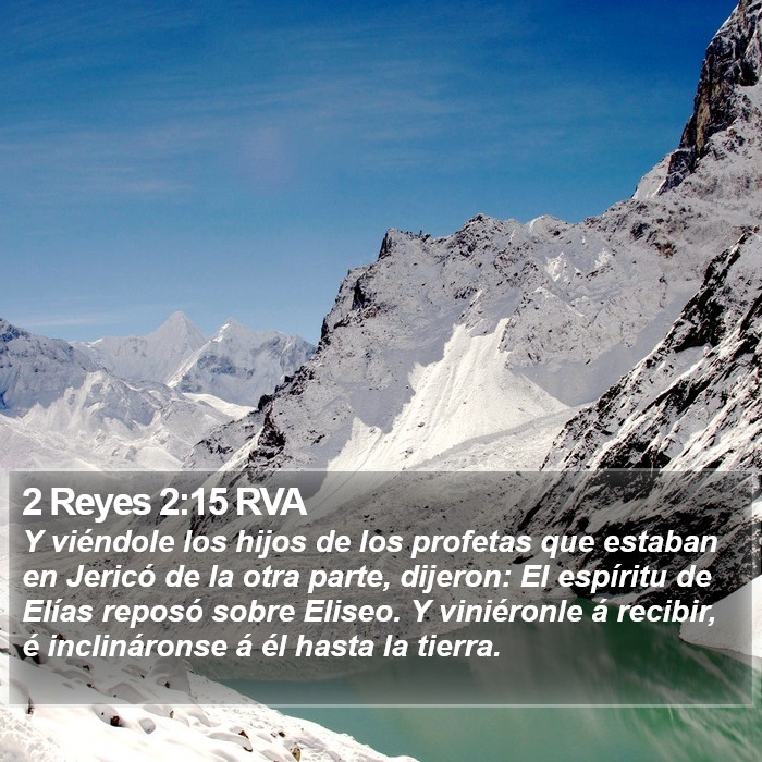 2 Reyes 2:15 RVA Bible Study