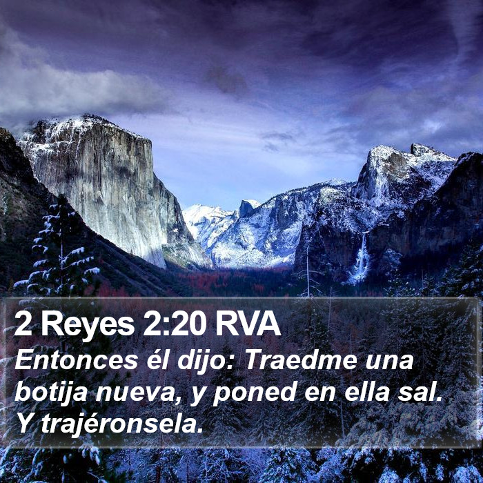 2 Reyes 2:20 RVA Bible Study