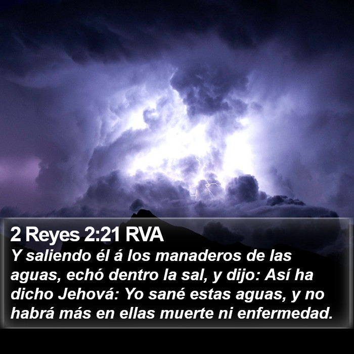 2 Reyes 2:21 RVA Bible Study