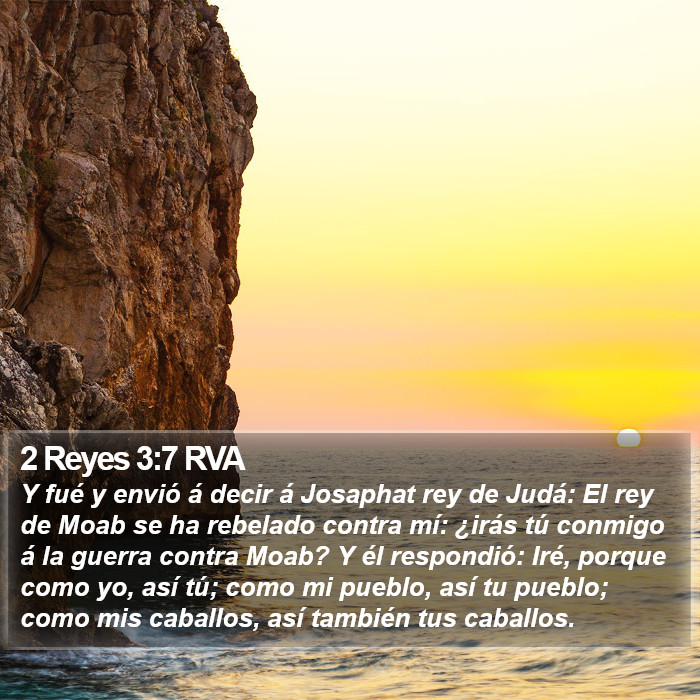 2 Reyes 3:7 RVA Bible Study