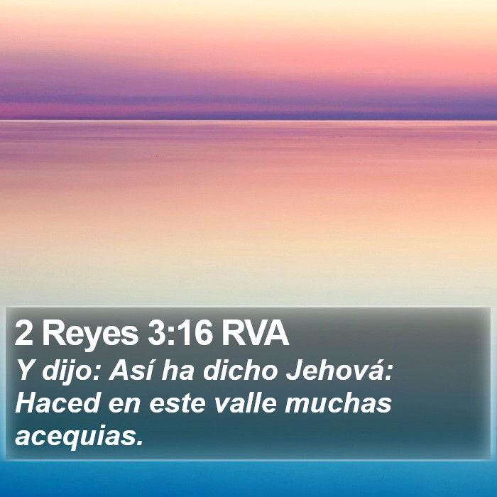 2 Reyes 3:16 RVA Bible Study