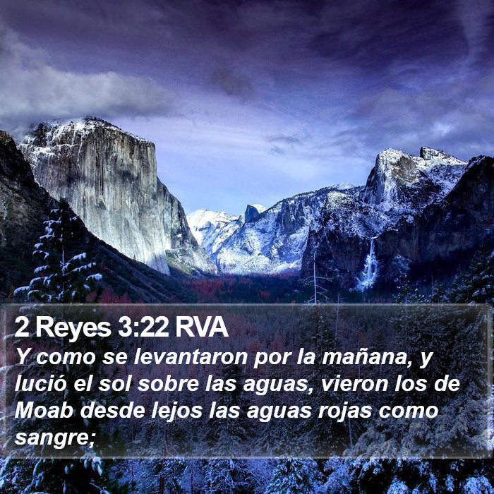 2 Reyes 3:22 RVA Bible Study