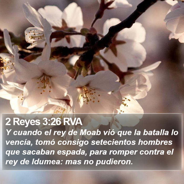 2 Reyes 3:26 RVA Bible Study