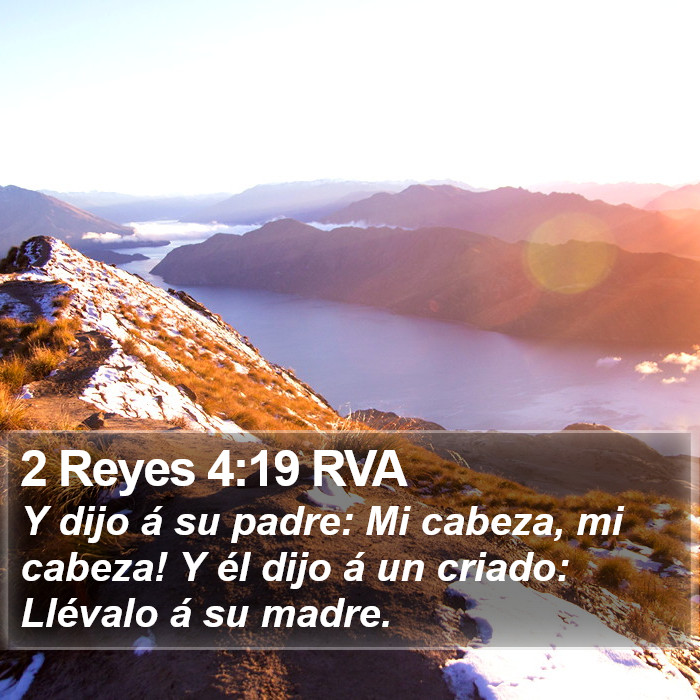2 Reyes 4:19 RVA Bible Study