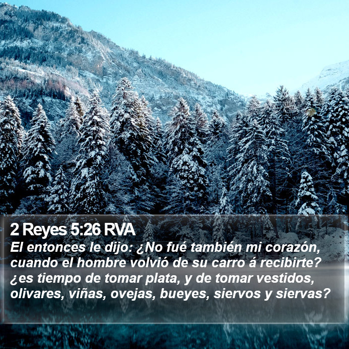 2 Reyes 5:26 RVA Bible Study