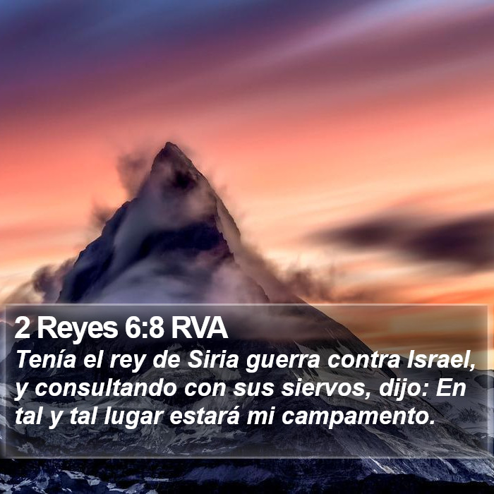 2 Reyes 6:8 RVA Bible Study