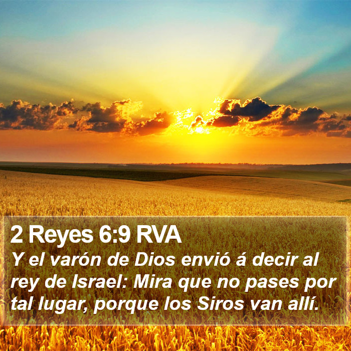 2 Reyes 6:9 RVA Bible Study