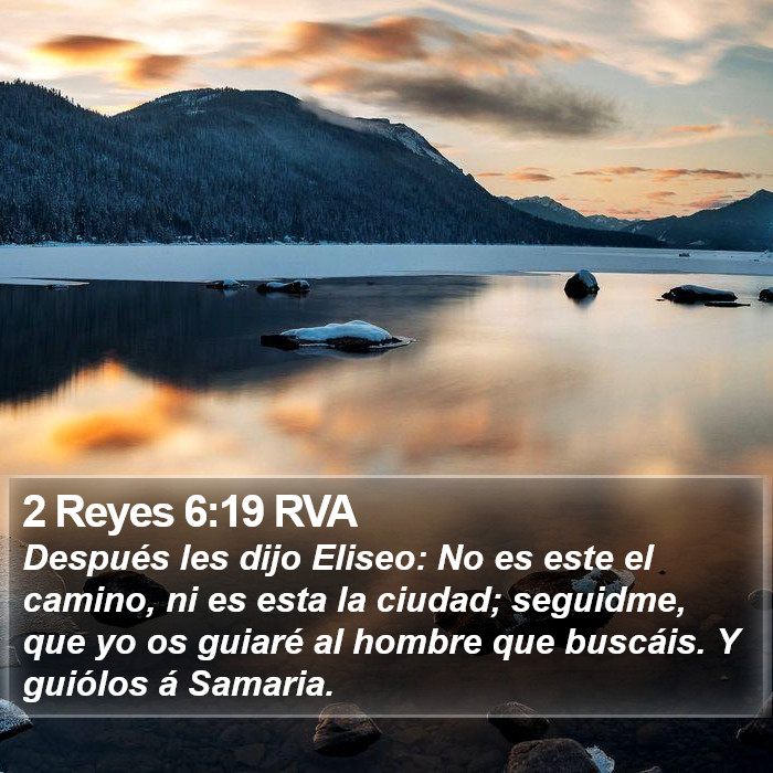 2 Reyes 6:19 RVA Bible Study