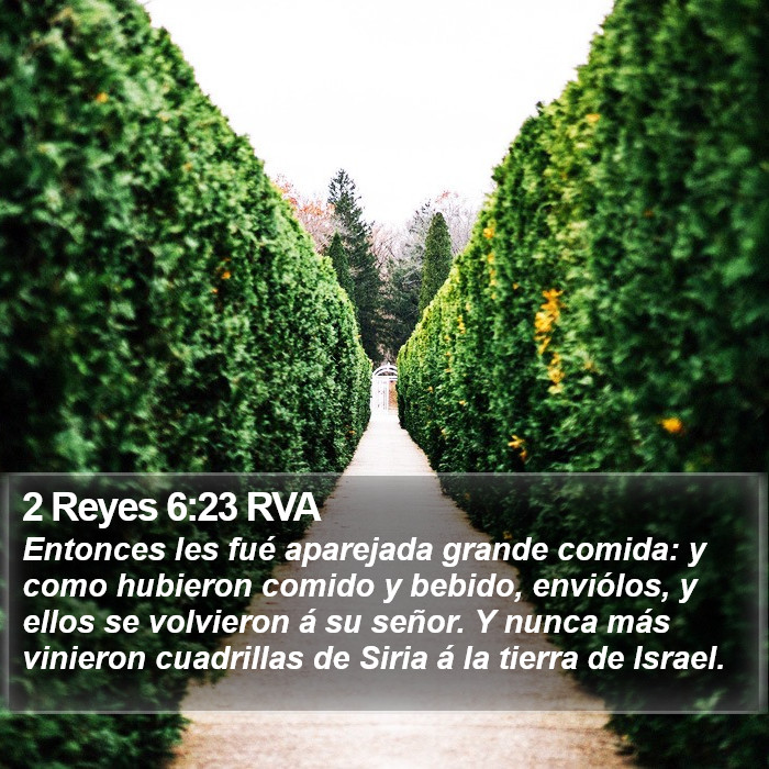 2 Reyes 6:23 RVA Bible Study