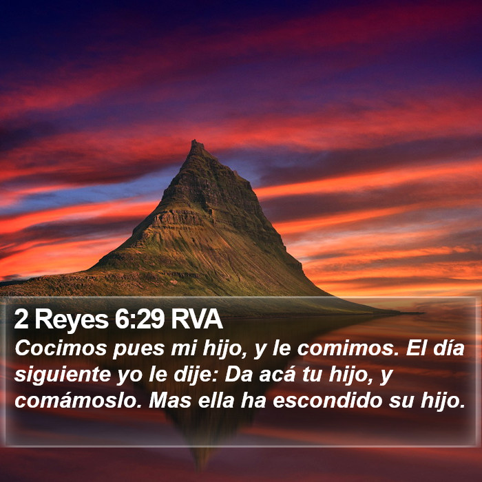 2 Reyes 6:29 RVA Bible Study