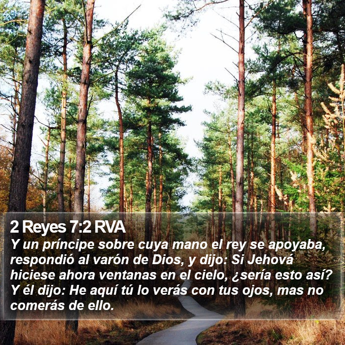 2 Reyes 7:2 RVA Bible Study