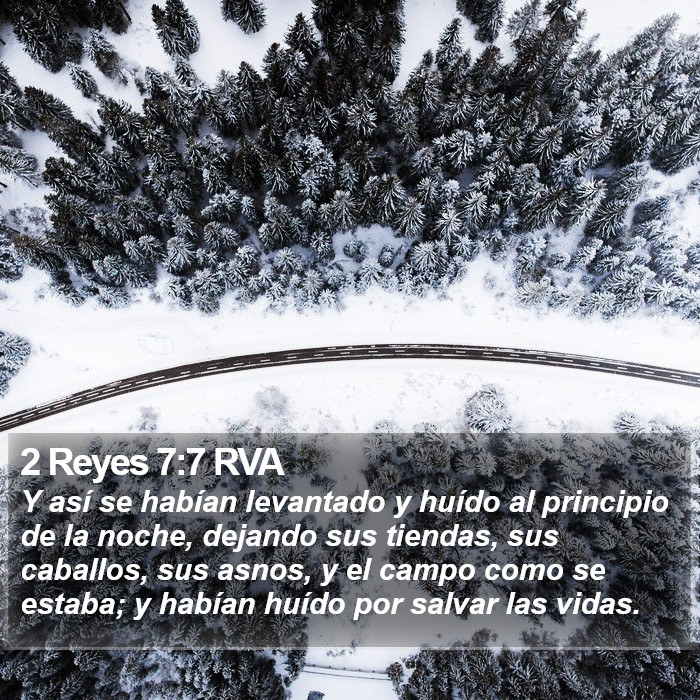 2 Reyes 7:7 RVA Bible Study